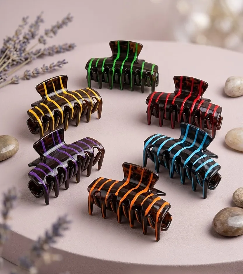 Multicolour Hair Cleature (Pack Of 6 Pieces)