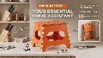Multicolour Foldable Stool for Study &amp; Kitchen 