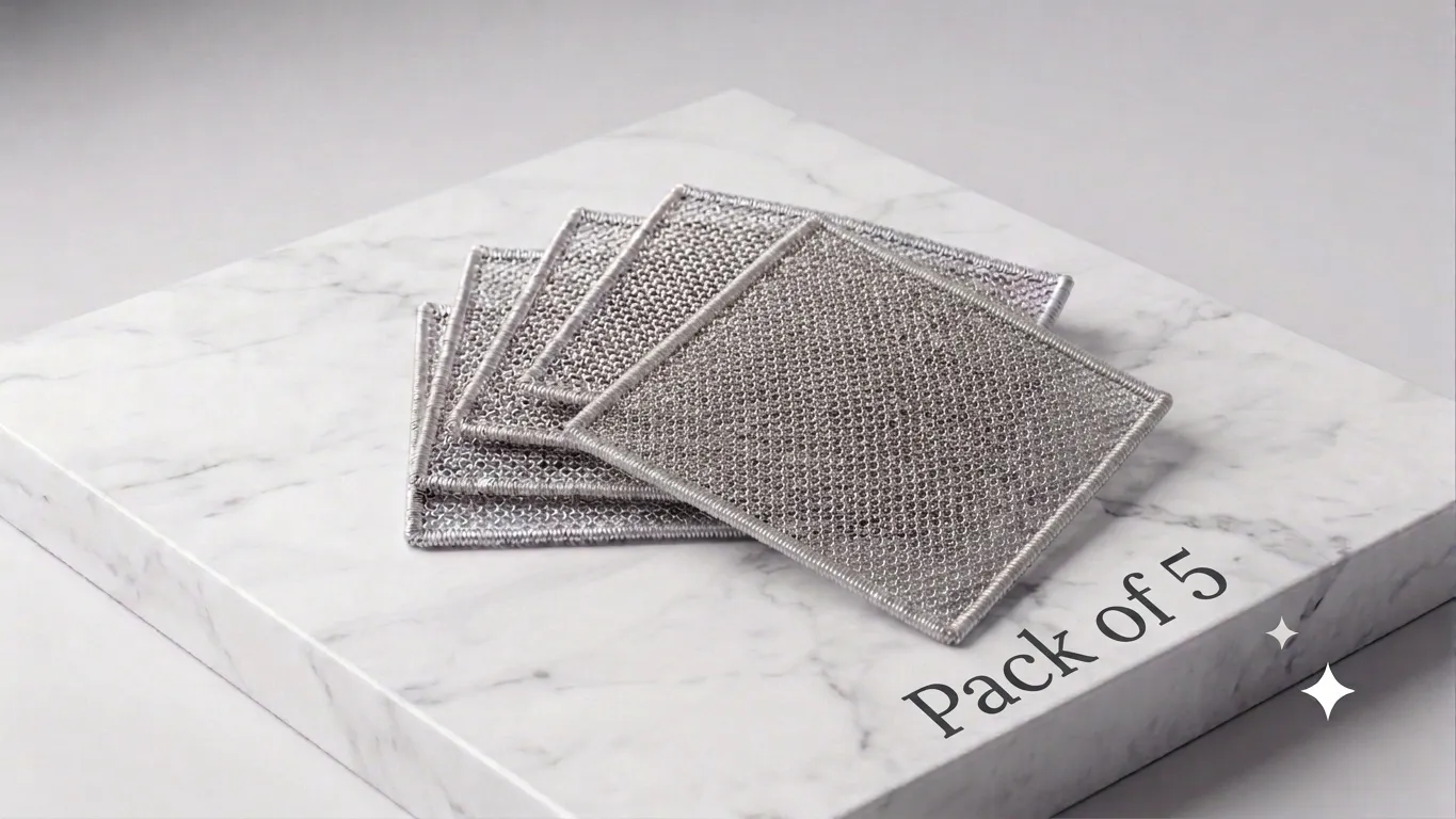 Non-Scratch Dish Wash Cloth ( Pack of 5 )